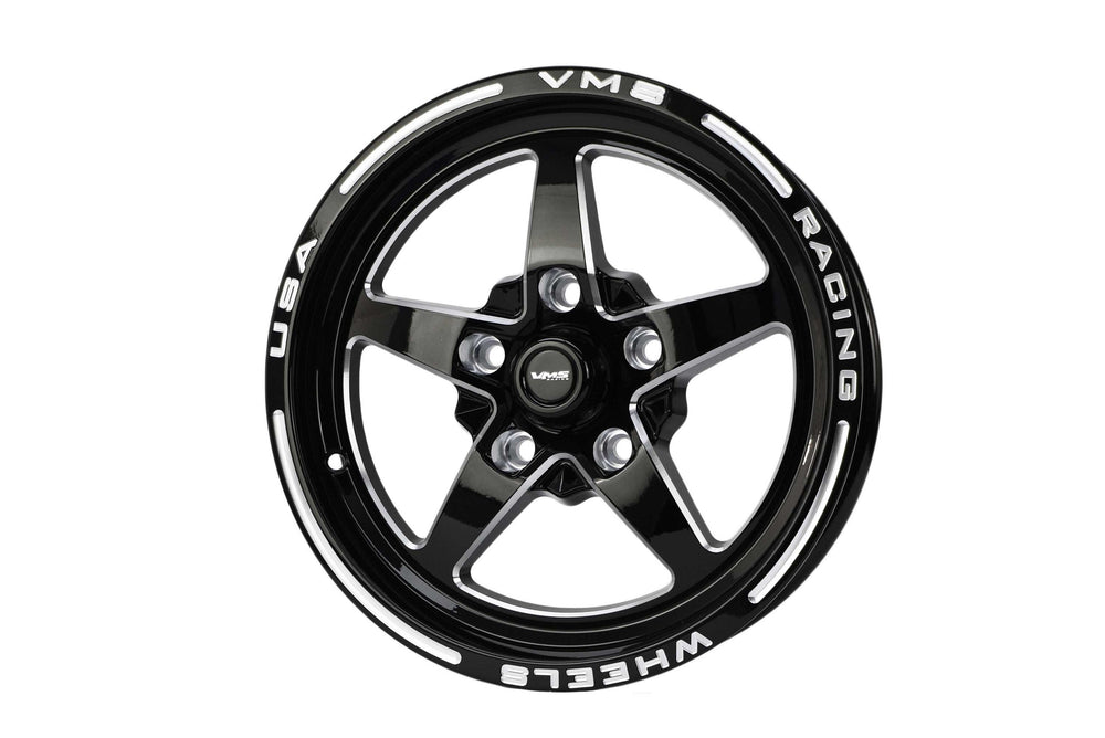 VMS Racing Black Milled V-Star 15X3.5 5 lug 5x120.7 | 5x4.75