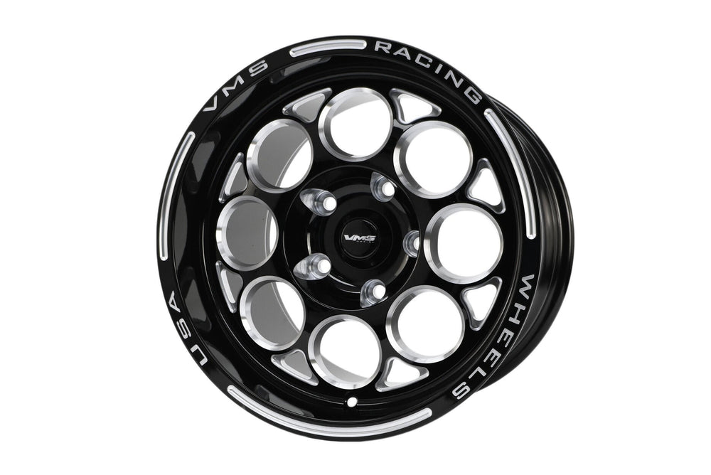 VMS Racing Street Or Drag Race Modulo Black Milled Wheel Rim 15X10 5X120 (5X4. 3/4